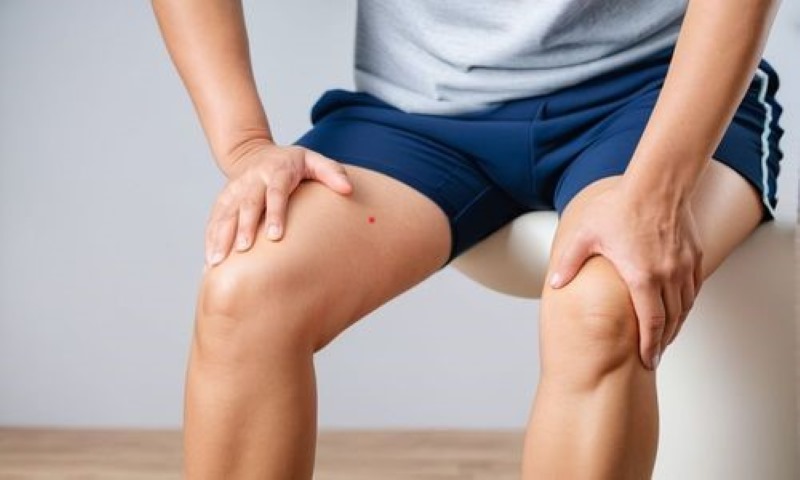 Nốt ruồi son ở đùi phải nam