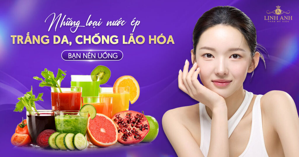 nước ép trắng da