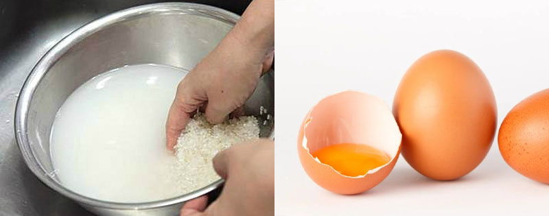 nước vo gạo và lòng trắng trứng gà trắng da nước vo gạo và lòng trắng trứng gà trắng da