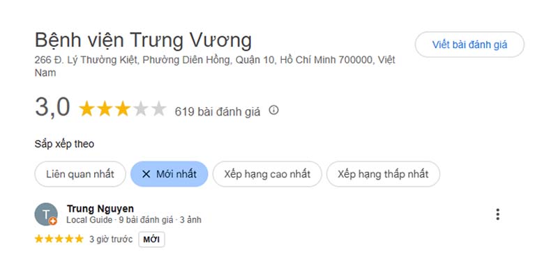 Review tẩy nốt ruồi ở bệnh viện Trưng Vương
