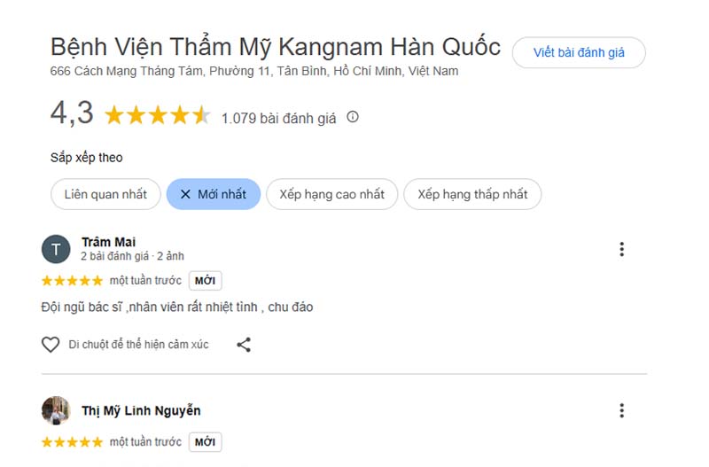 Review tẩy nốt ruồi ở thẩm mỹ Kangnam
