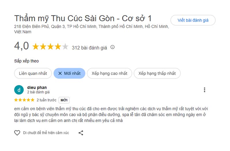 Review tẩy nốt ruồi ở TMV Thu Cúc