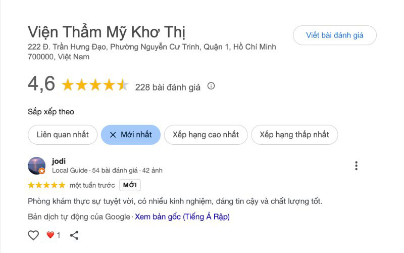 Spa tắm trắng Khơ Thị bài đánh giá