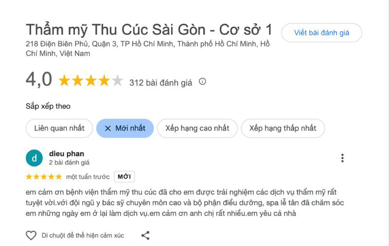 Spa tắm trắng thu cúc bài đánh giá