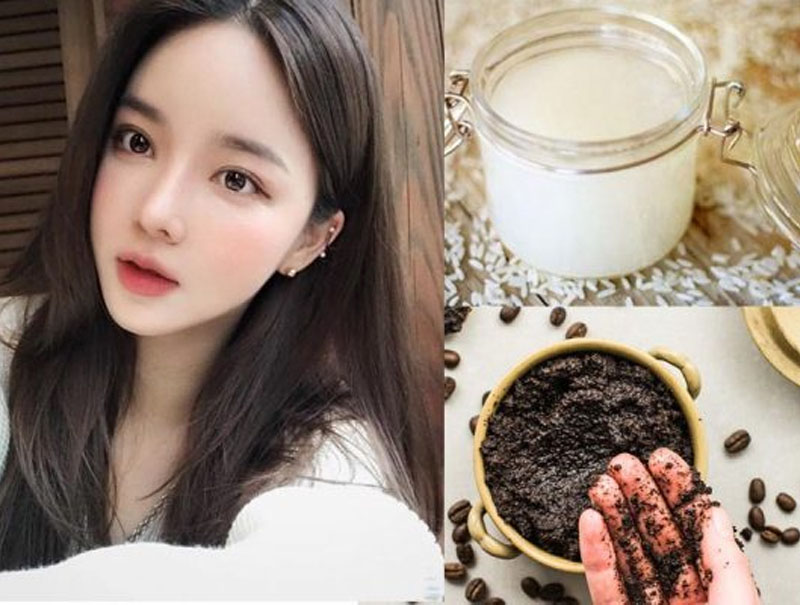 tắm trắng da bằng nước vo gạo với bã cà phê tắm trắng da bằng nước vo gạo với bã cà phê