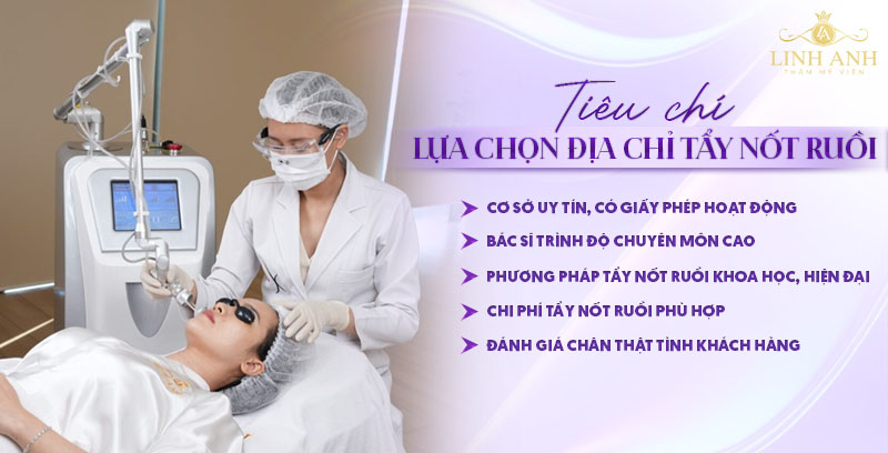 Xóa nốt ruồi ở đâu