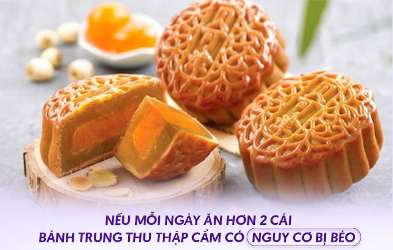 Bánh trung thu nhân thập cẩm bao nhiêu calo