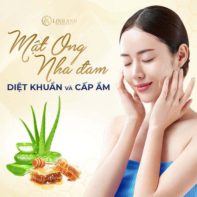 Điều trị mụn bằng mật ong đơn giản tại nhà - Viện thẩm mỹ quốc tế Linh Anh