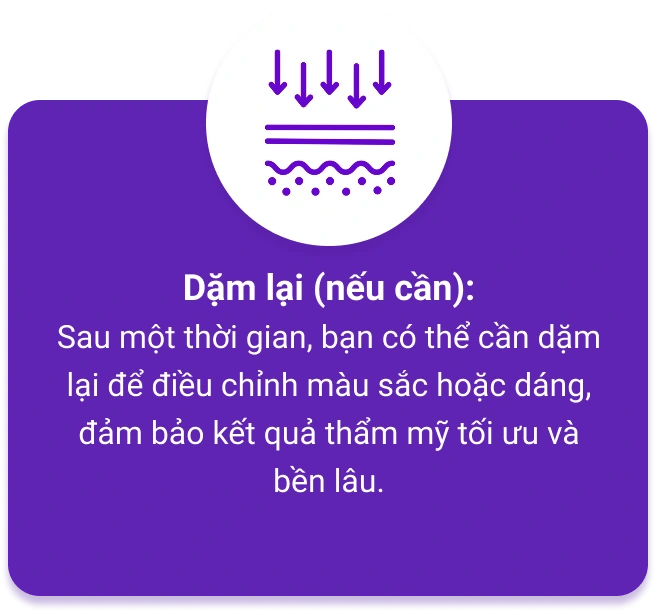 Giữ vệ sinh vùng phun xăm