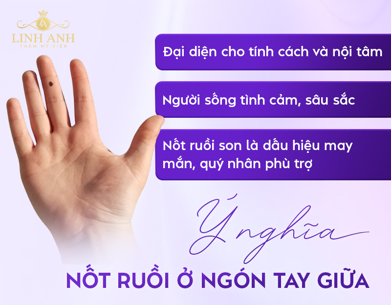 Ý nghĩa nốt ruồi ở ngón tay giữa Ý nghĩa nốt ruồi ở ngón tay giữa