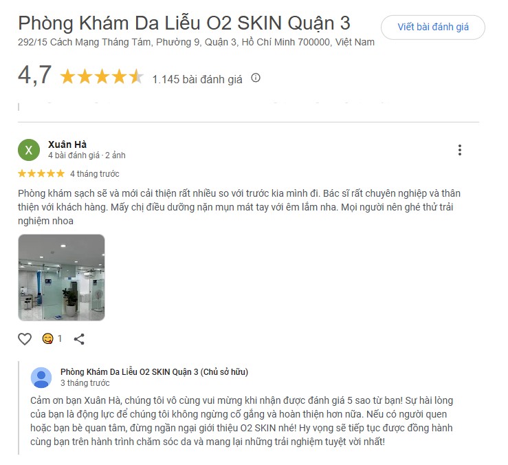 nặn mụn tại O2 Skin
