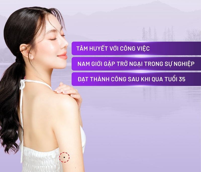 Nốt ruồi dưới cánh tay