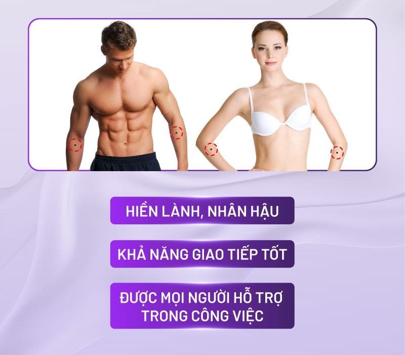 Nốt ruồi ở 2 cánh tay