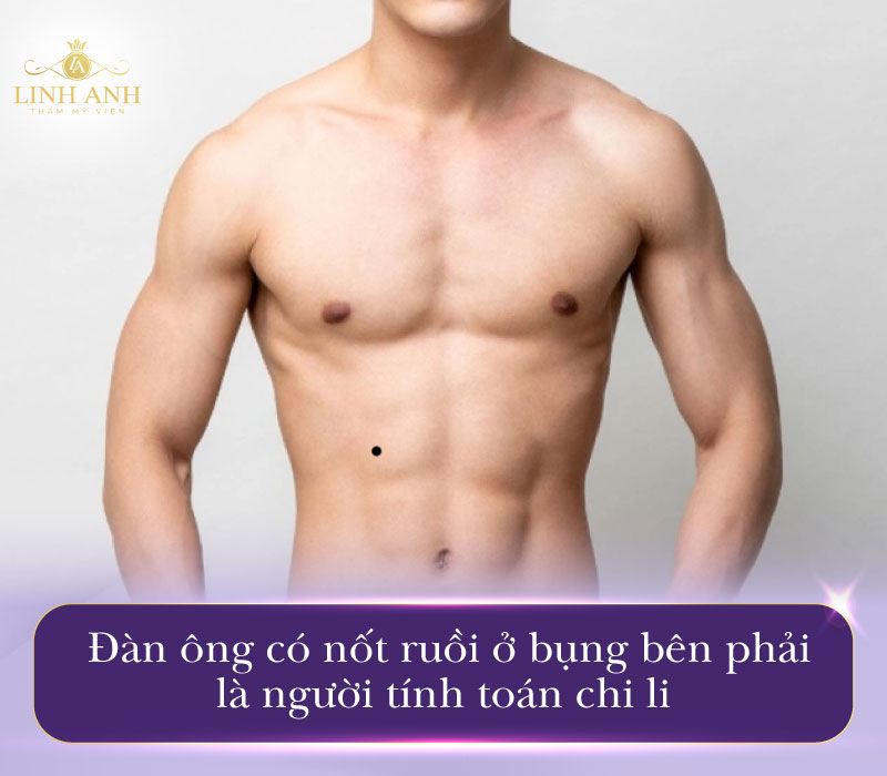 nốt ruồi ở bụng nam
