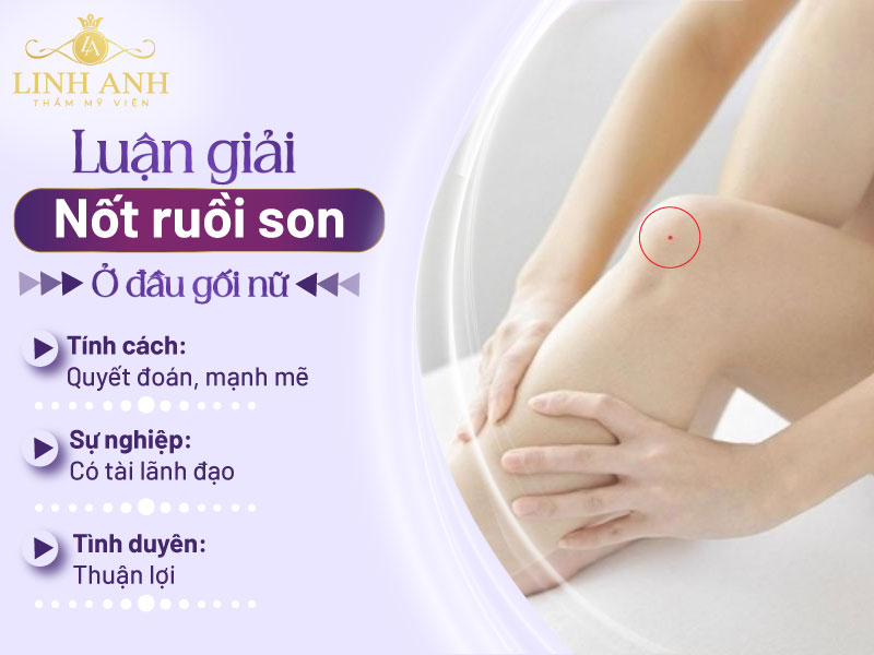 nốt ruồi ở đầu gối trái