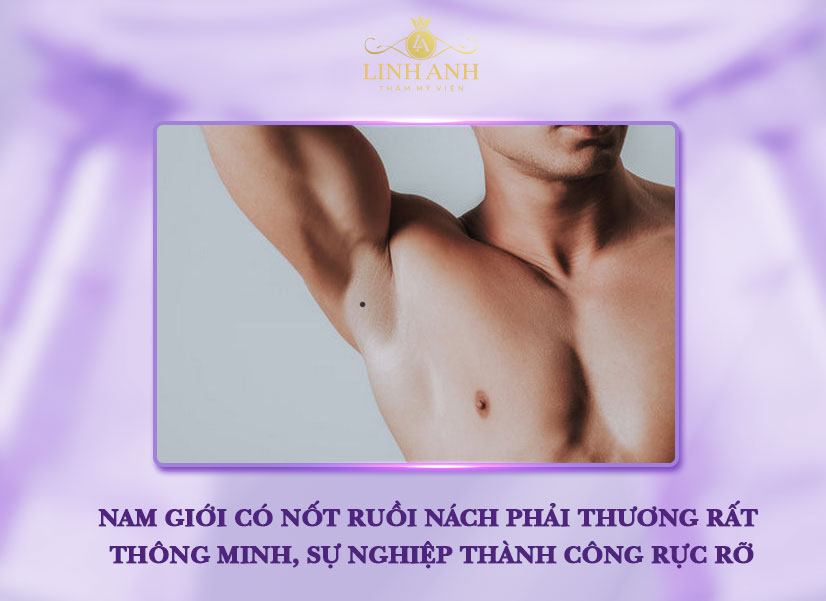 Nốt ruồi ở gần nách phải nam giới