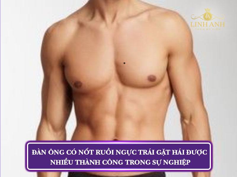 nốt ruồi ở ngực trái