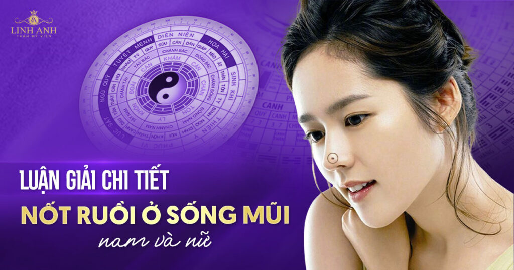 Nốt ruồi ở sống mũi