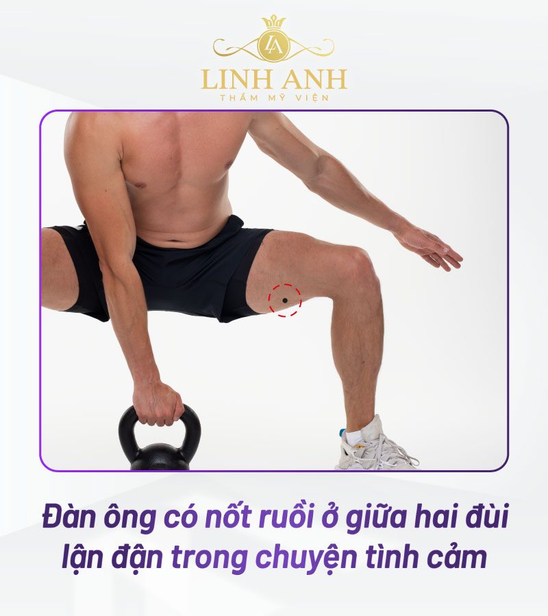 nốt ruồi ở trước đùi