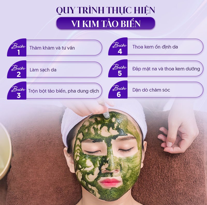 Quy trình thực hiện vi kim tảo biển