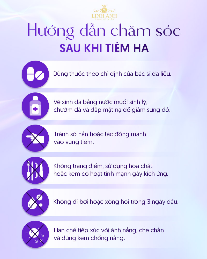 tiêm HA căng bóng da