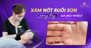 xăm nốt ruồi son