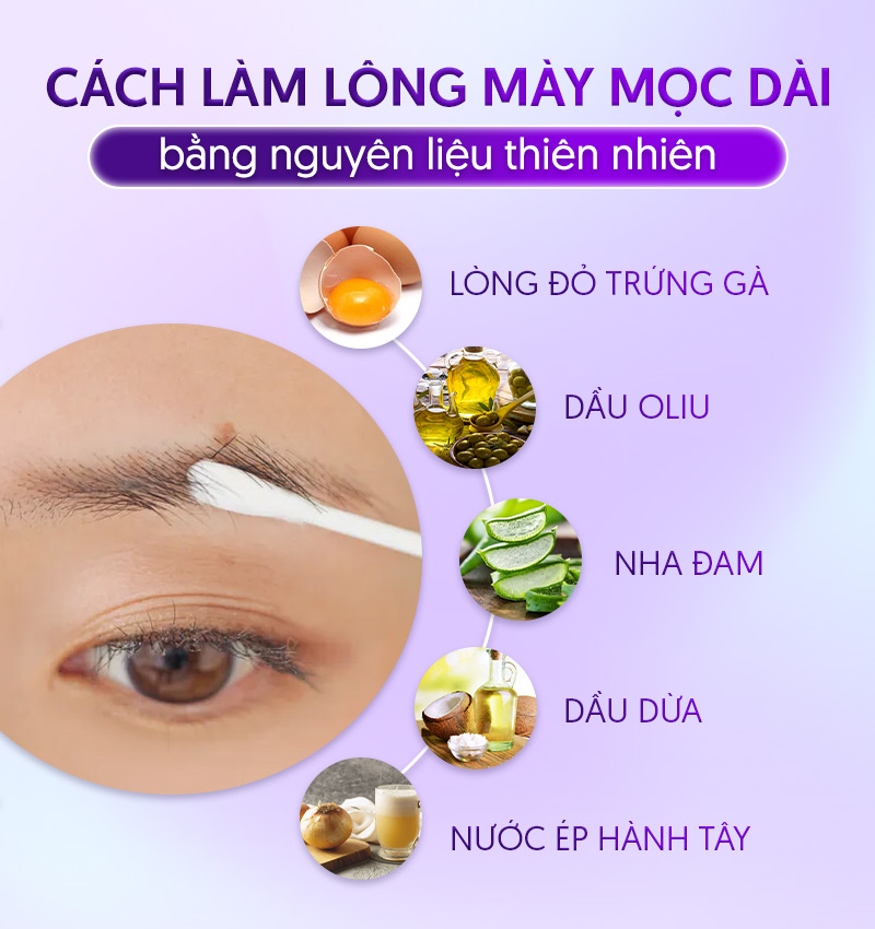 cách để chân mày dài