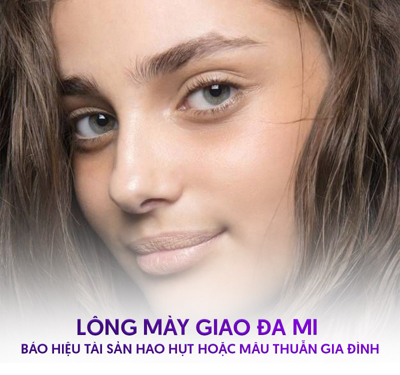 chân mày dài bất thường