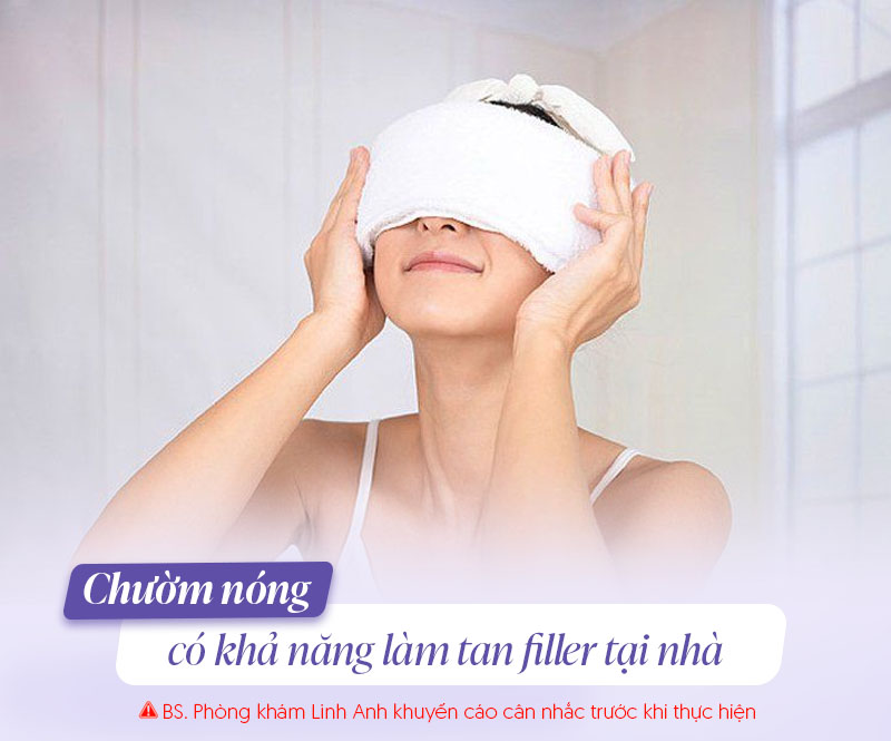 Chườm nóng có làm tan fille