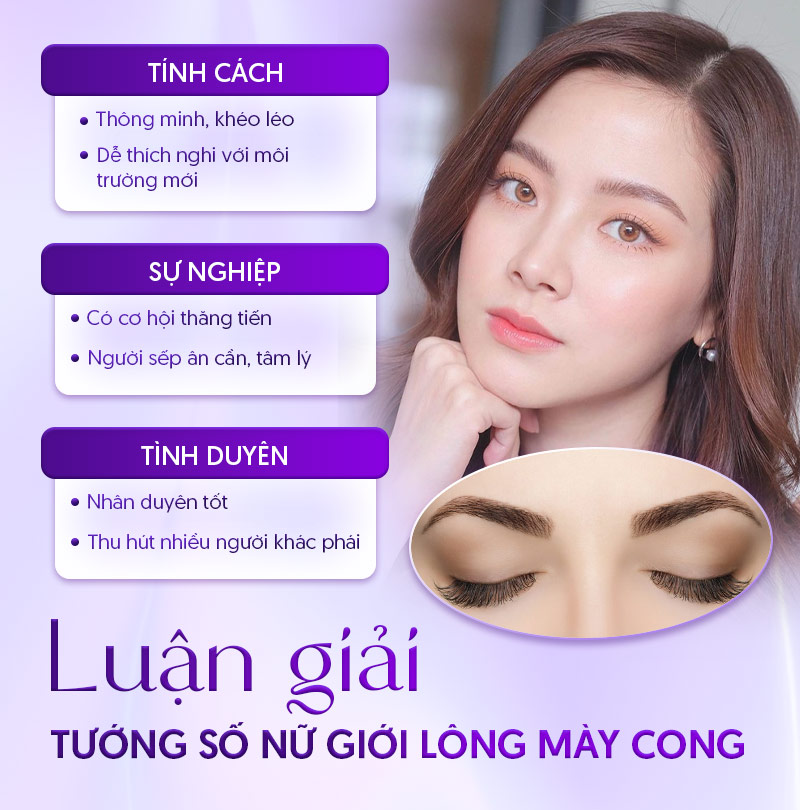 dáng mày cong ở nữ