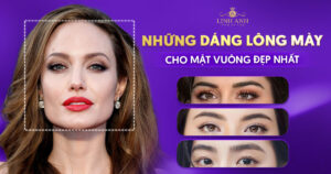 lông mày cho mặt vuông