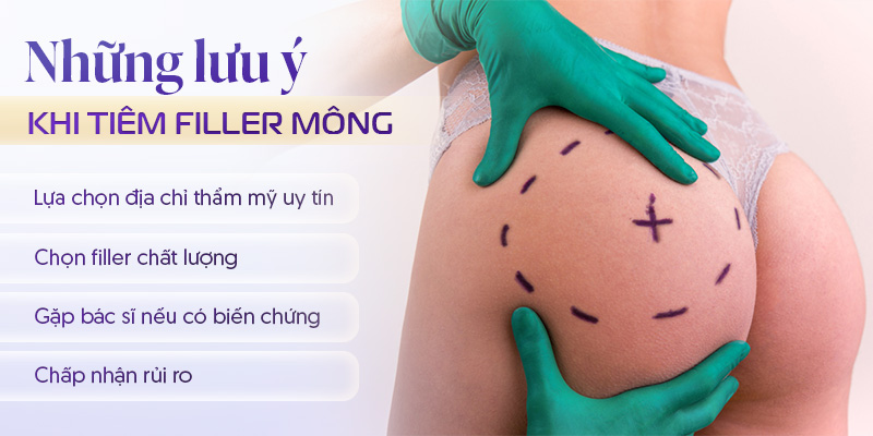 Lưu ý khi tiêm filler mông