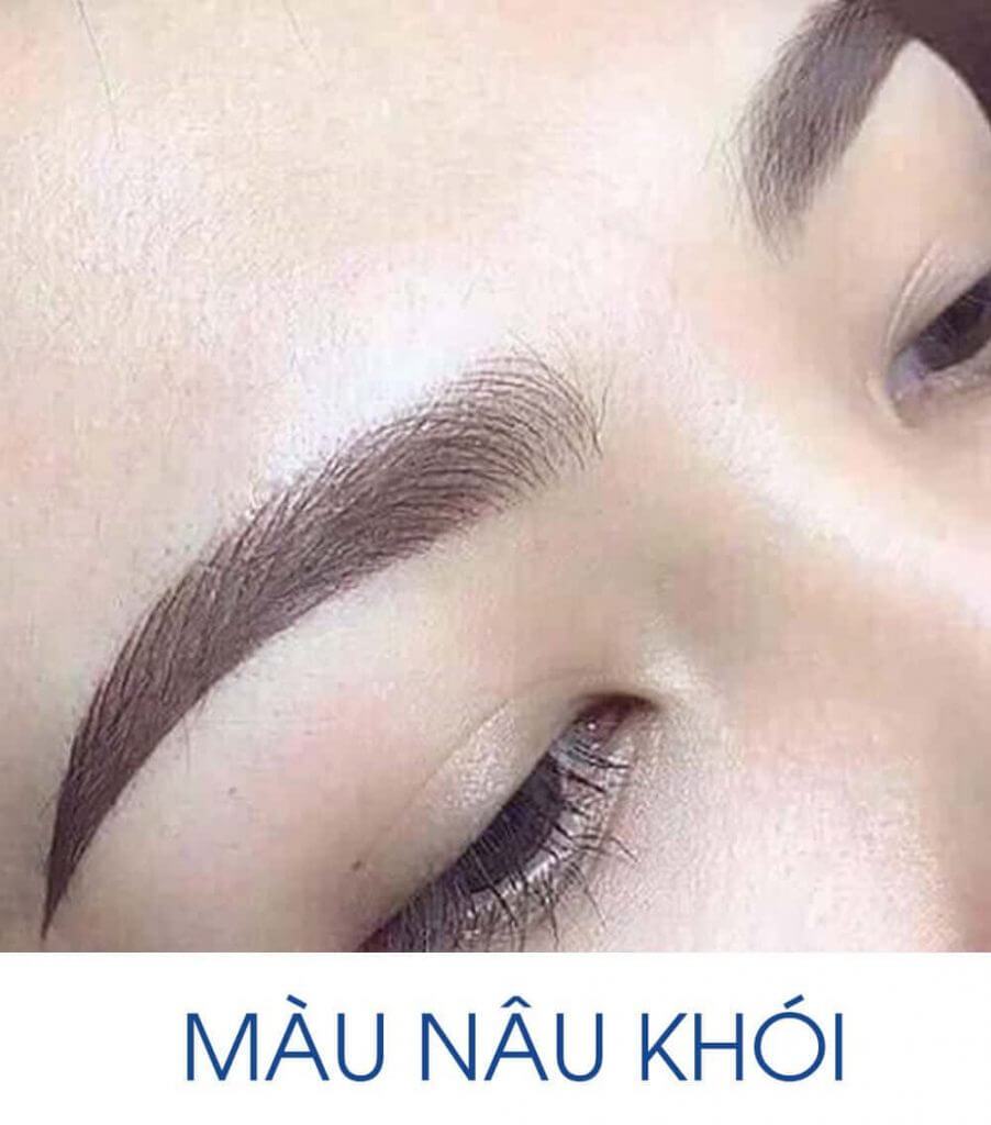 mày màu nâu khói hot trend