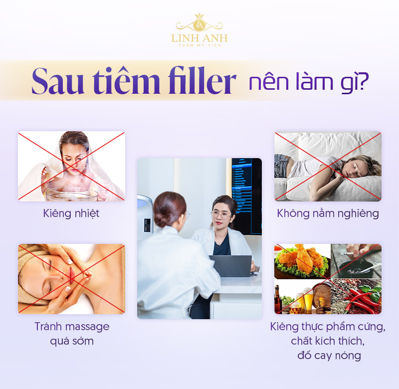 Sau tiêm Filler himalia nên làm gì