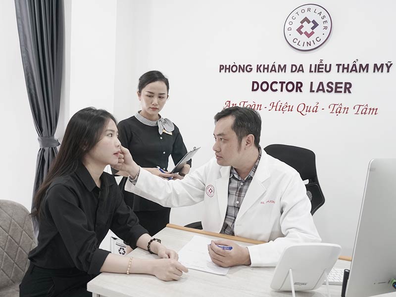 trị sẹo rỗ ở PKDL Doctor Laser