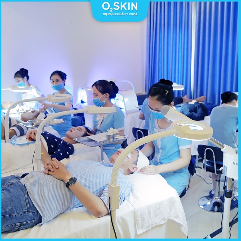 trị sẹo rỗ ở PKDL O2Skin