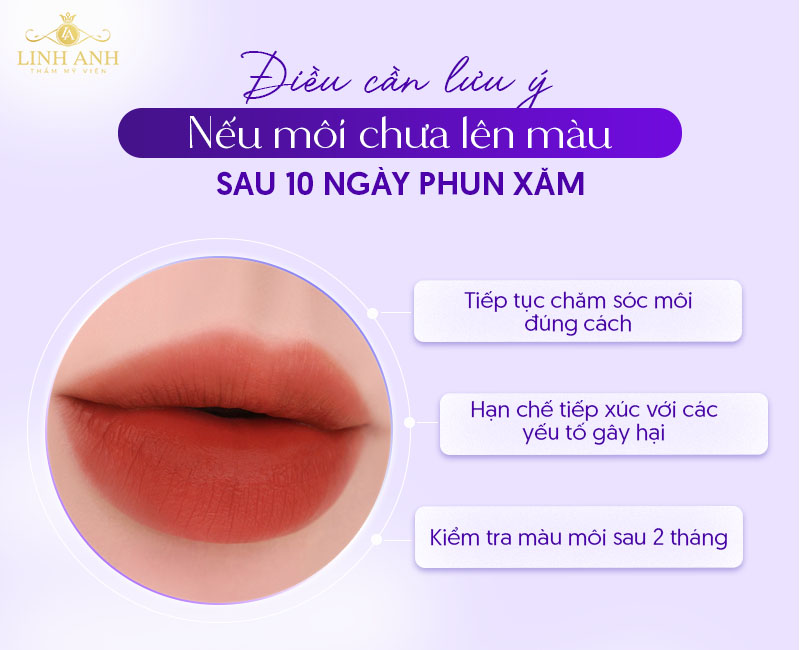 10 ngày sau phun xăm môi