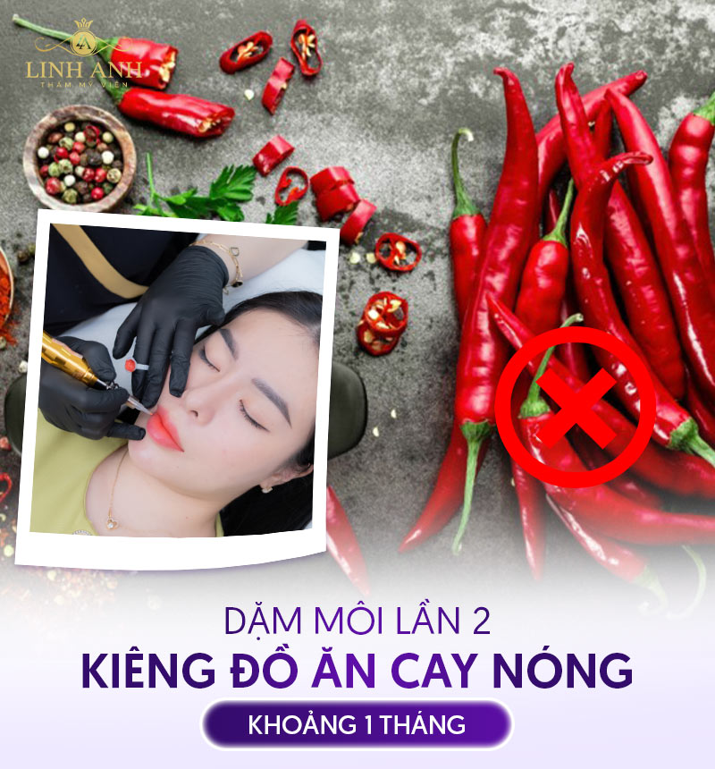 Dặm môi lần 2 cần kiêng đồ ăn cay nóng Dặm môi lần 2 cần kiêng đồ ăn cay nóng