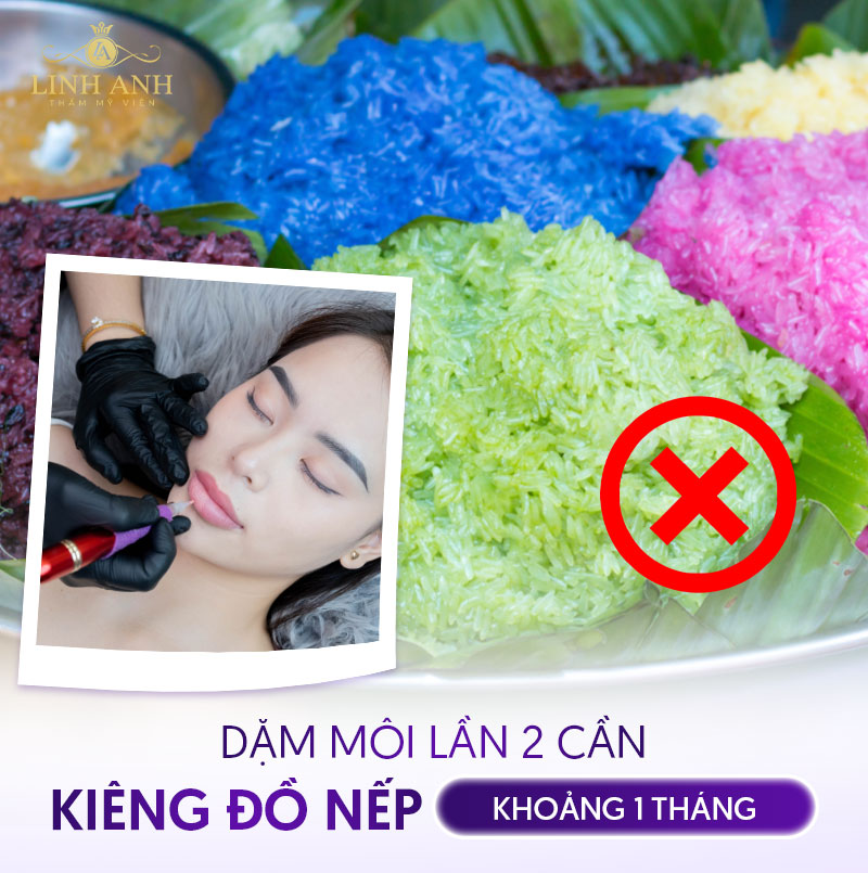 Dặm môi lần 2 cần kiêng đồ nếp Dặm môi lần 2 cần kiêng đồ nếp