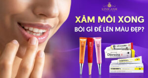 Xăm môi xong bôi gì để lên màu đẹp