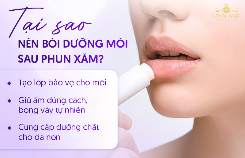 Xăm môi xong bôi gì