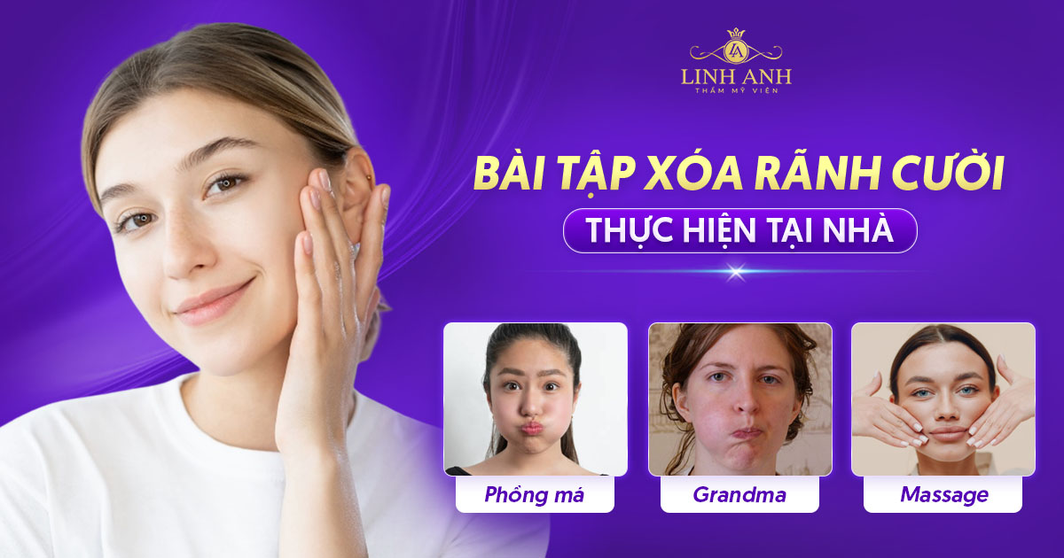 5 bài tập xóa rãnh cười giúp da săn chắc, căng mịn