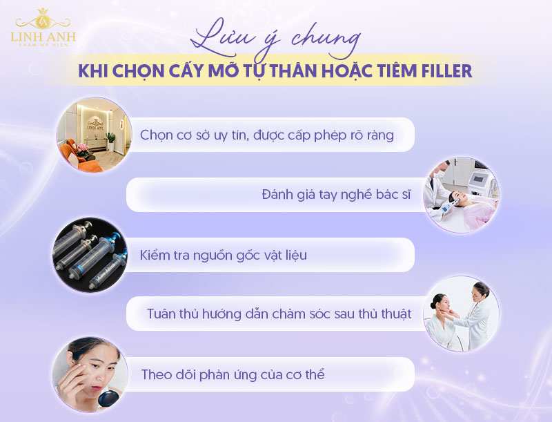 Cấy mỡ tự thân và tiêm filler Cấy mỡ tự thân và tiêm filler