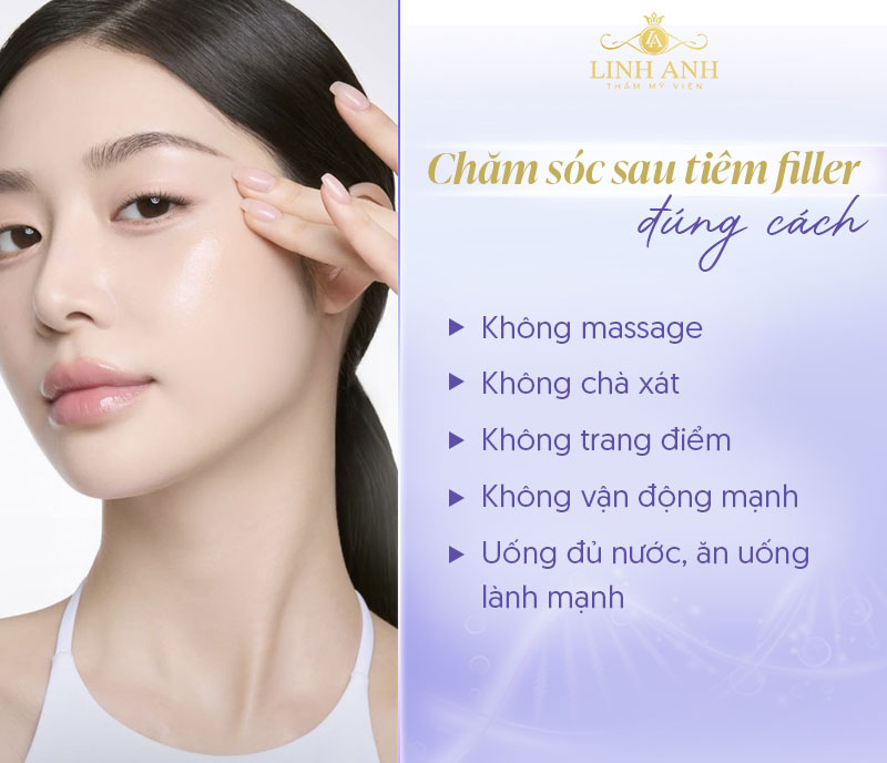 Chăm sóc sau tiêm đúng cách để filler bọng mắt Chăm sóc sau tiêm đúng cách để filler bọng mắt