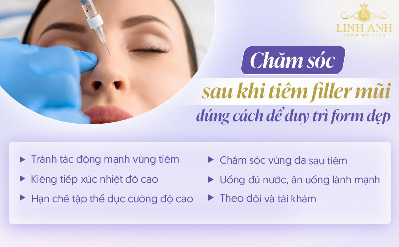 Chăm sóc sau tiêm filler mũi Chăm sóc sau tiêm filler mũi