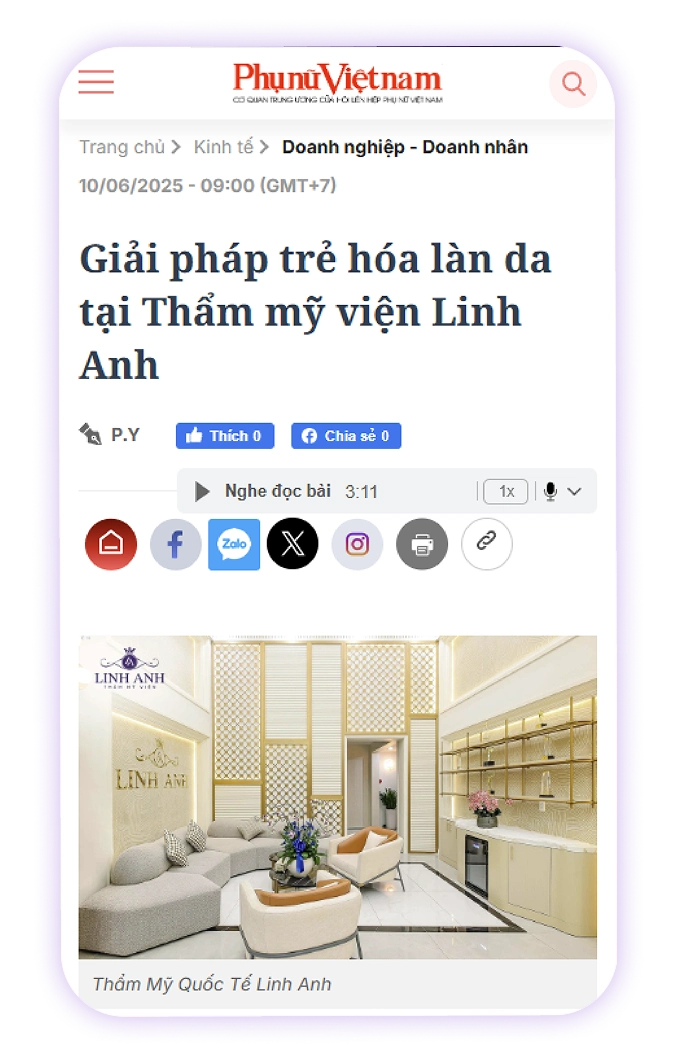 Báo chí nói về Linh Anh