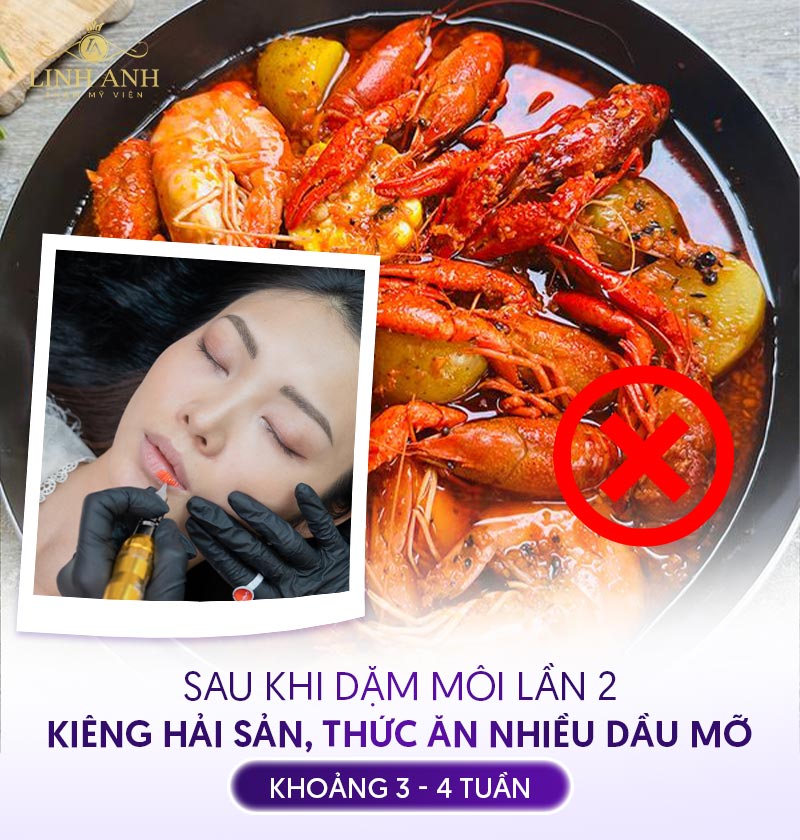 dặm môi lần 2 cần kiêng hải sản dặm môi lần 2 cần kiêng hải sản
