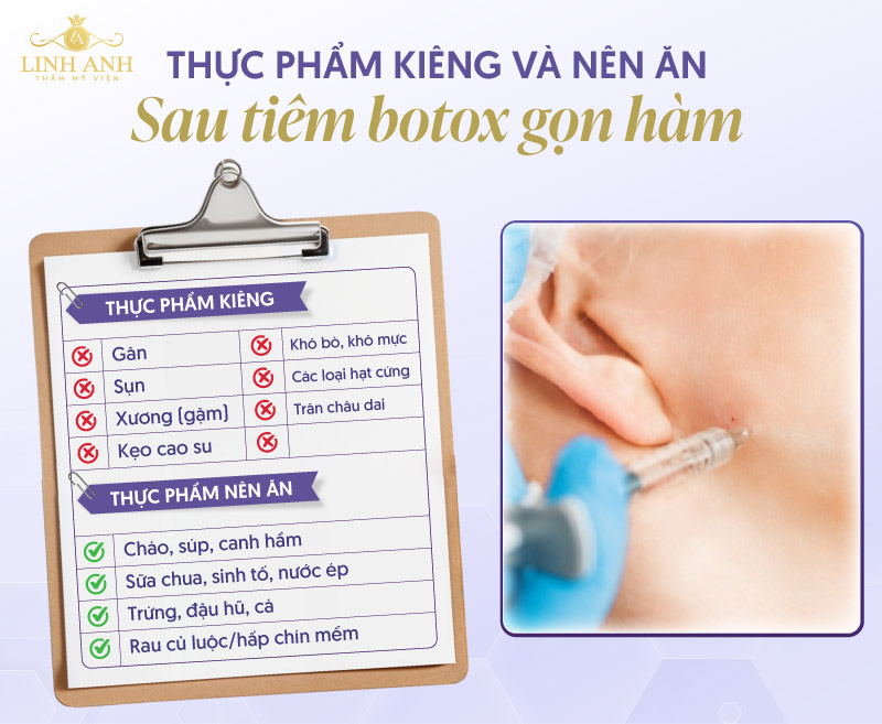 Kiêng gì sau khi tiêm botox