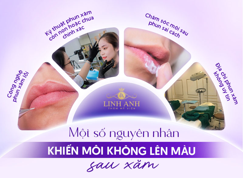 làm môi lên màu sau xăm như thế nào