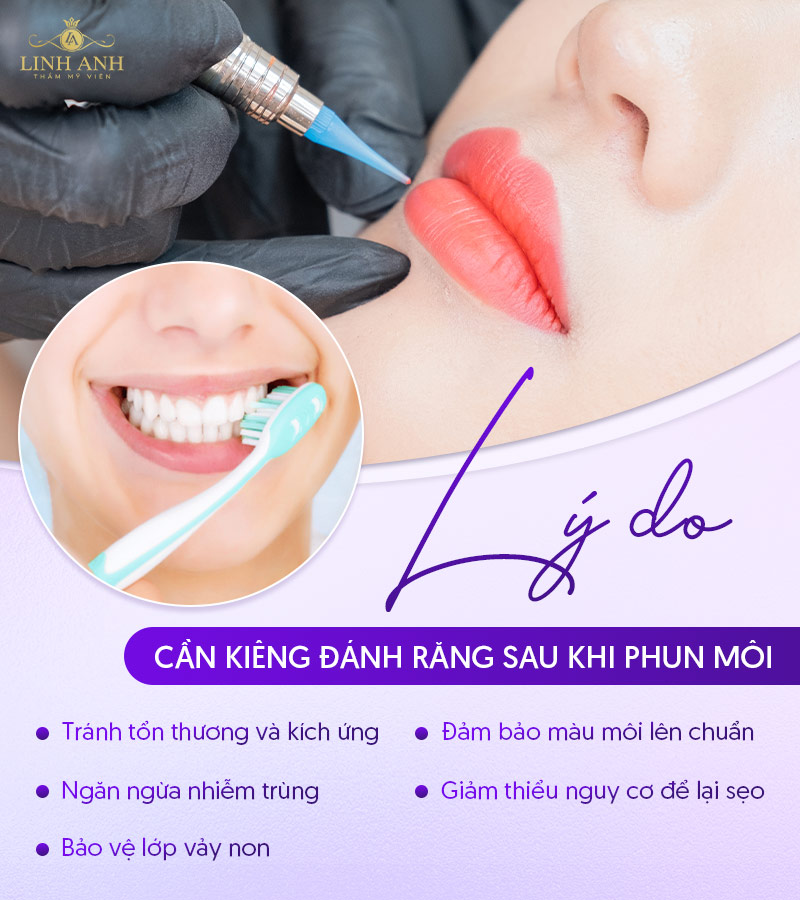 làm môi xong có được đánh răng không làm môi xong có được đánh răng không